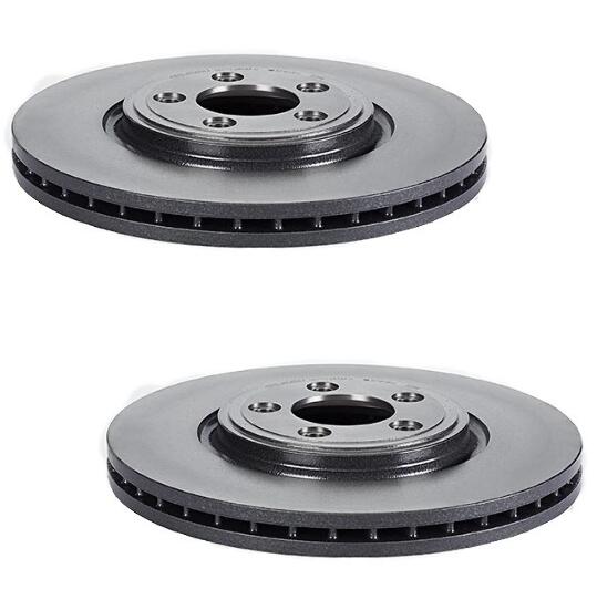 Jaguar Volvo Brakes Kit - Pads & Rotors Front and Rear (326mm/326mm) (Ceramic) 31341331 - Brembo 1637093KIT